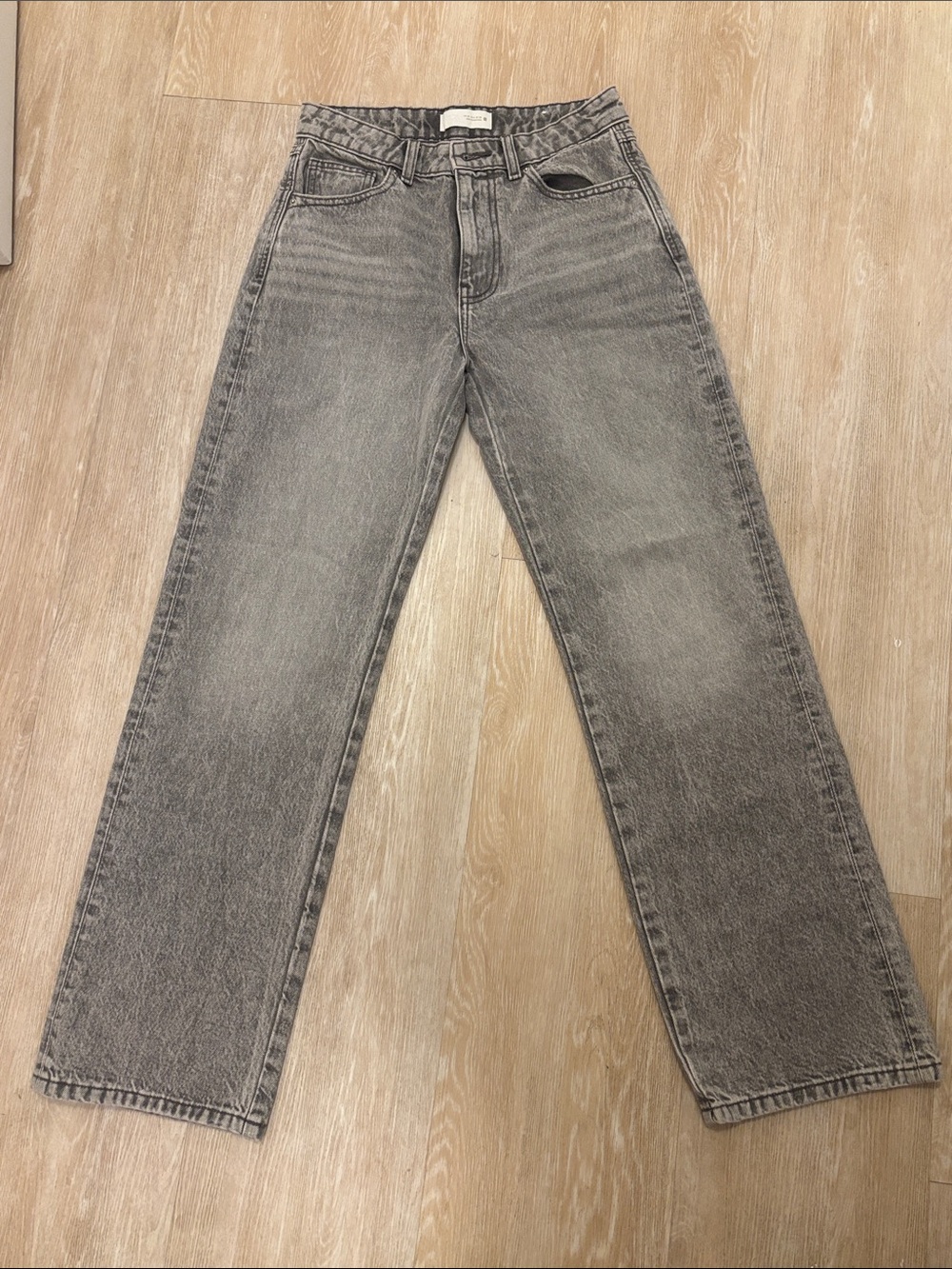 Gray Zara women Straight-Leg Jeans